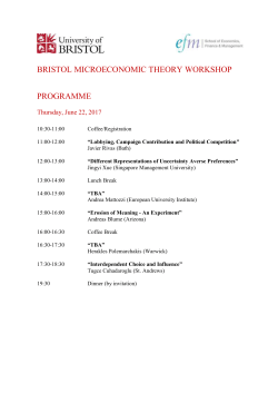 Bristol-Microeconomic-Theory-Programme