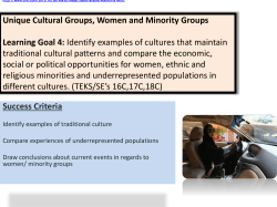 Identify examples of cultures that maintain traditional