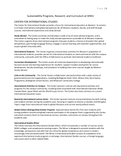 Sustainble Courses List revised April 2011