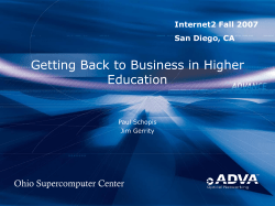 PowerPoint Presentation - ADVA acquires Madison