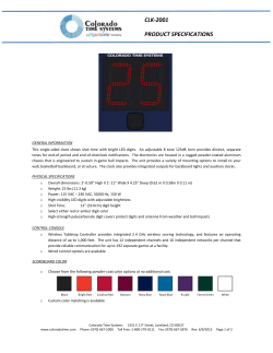 clk-2001 product specifications multisport