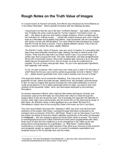 Rough Notes on the Truth Value of Images