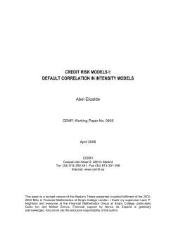 credit risk models i: default correlation in intensity models