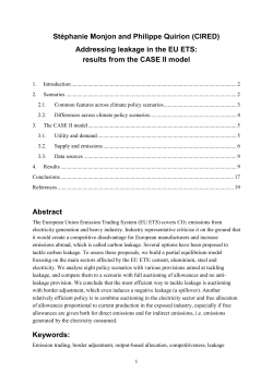St&eacute;phanie Monjon and Philippe Quirion (CIRED)