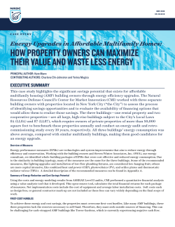 NRDC: Energy Upgrades in Affordable Multifamily Homes