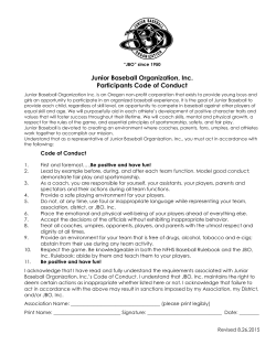 Coach Code of Conduct