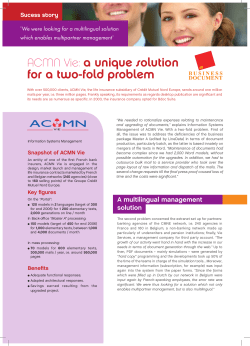 ACMN Vie: a unique solution for a two-fold problem