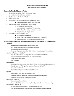 Designing a Productive Practice Baseball