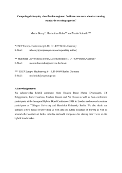 Competing debt-equity classification regimes: Do firms care more