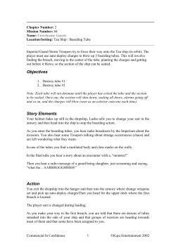 Objectives - Terry Greer