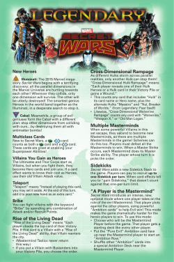 Legendary Rules - Secret Wars v1