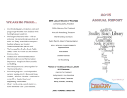 2015 Annual Report - Bradley Beach Library