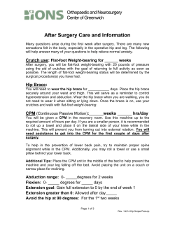 After Surgery Care and Information