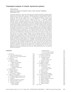 Topological analysis of chaotic dynamical systems