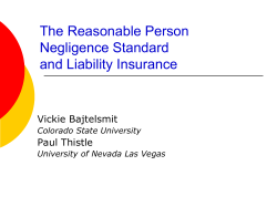 Negligence, Ignorance, and the Demand for Liability Insurance