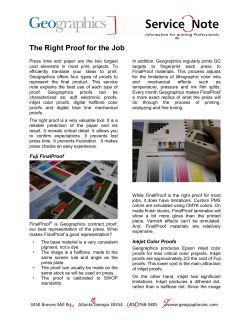 The Right Proof for the Job