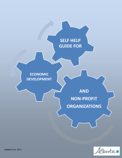 Self Help Guide for Economic Development and Non