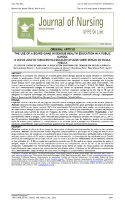 the use of a board game in dengue health education in a public