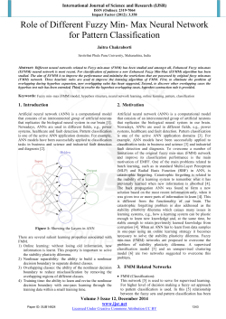 Role of Different Fuzzy Min- Max Neural Network for Pattern