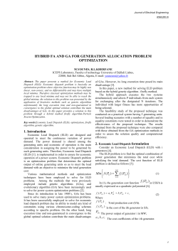 hybrid fa and ga for generation allocation problem optimization