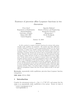 Existence of piecewise affine Lyapunov functions in two dimensions