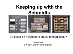 Keeping up with the Schmidts