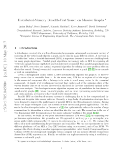 Distributed-Memory Breadth-First Search on Massive Graphs