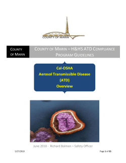 HHS ATD Exposure Control Plan Overview