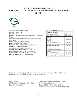 PDF-B Document (Revised) - Global Environment Facility