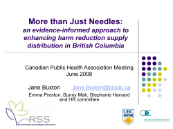 presentation - Canadian Public Health Association