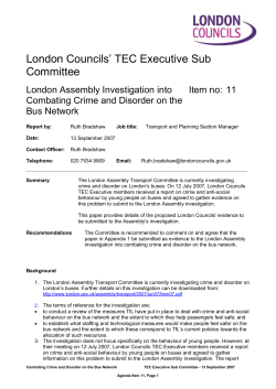 London Councils TEC (Executive)