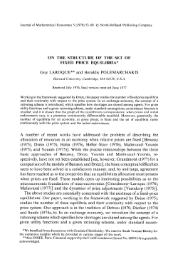 ON THE STRUCTURE OF THE SET OF FIXED PRICE EQUILIBRIA