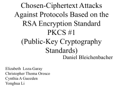 Bleichenbacher`s attack of PKCS#1