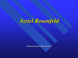Azriel Rosenfeld (1931-2004) - UMD Department of Computer Science