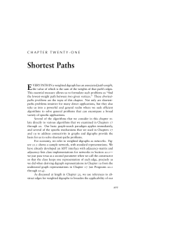 Shortest Paths