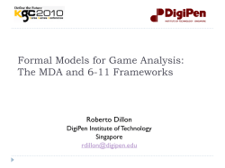 GAT110: History of Games