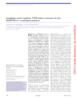 Autophagy master regulator TFEB induces clearance of toxic