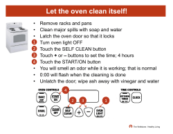 Let the oven clean itself! - Enterprise Community Partners