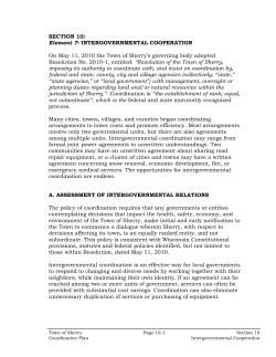 Intergovernmental Cooperation