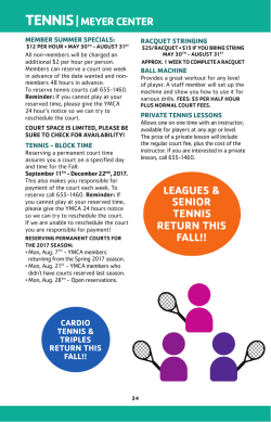 tennis - YMCA - Edwardsville