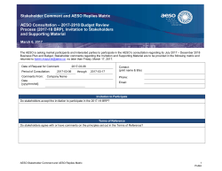 ISO Rules Change Process