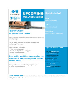 Slow, healthy weight loss happens when you make gradual lifestyle