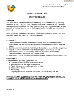 operation round up - North Itasca Electric Cooperative