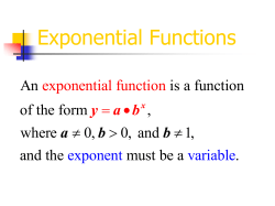 Exponential Functions