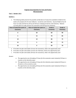 Krugman Essay Questions for Tests and Practice - Web