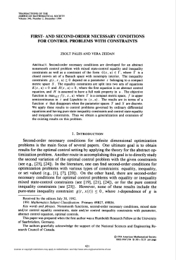 first- and second-order necessary conditions for control problems