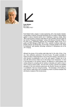 Paolo Battaini 8853 S.p.A. Pero (Milan) ITALY Paolo Battaini holds a