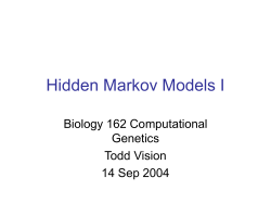 Biology 162: Computational Genetics