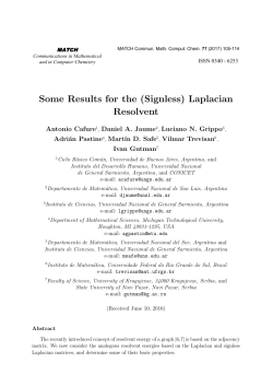 Some Results for the - MATCH Communications in Mathematical