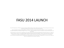 fasu 2014 launch - University of Nairobi ICT